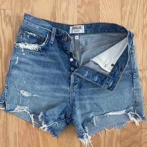 AGolde high rise dee short in richochet